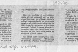 José Victorino Lastarria.