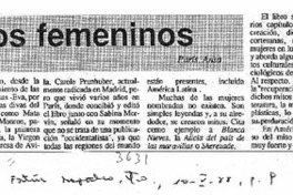 Mitos femeninos  [artículo].