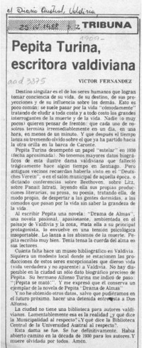 Pepita Turina, escritora valdiviana