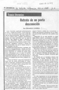 Retrato de un poeta desconocido