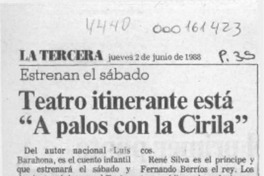 Teatro itinerante está "A palos con la Cirila"