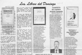 Los Libros del Domingo  [artículo].