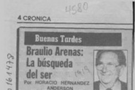 Braulio Arenas, la búsqueda del ser