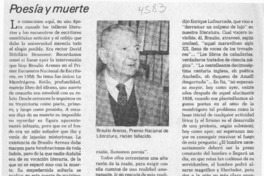 Poesía y muerte  [artículo] S.