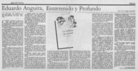 Eduardo Anguita, entretenido y profundo
