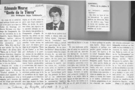 Edmundo Moure, "Gente de la tierra"  [artículo] Wellington Rojas Valdebenito.