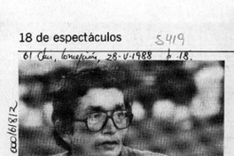 Conocido en Europa, recién será estrenado en Chile  [artículo].