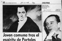 Joven comuna tras el espíritu de Portales  [artículo].