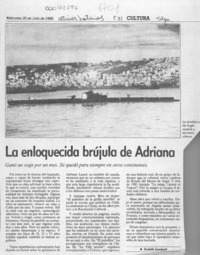 La enloquecida brújula de Adriana  [artículo] Rodolfo Gambetti.