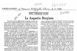 La angustia borgiana  [artículo] Ketty Farandato Politis.