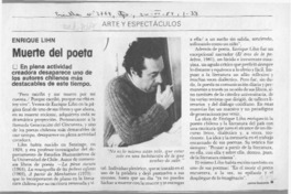 Muerte del poeta  [artículo] Jaime Quezada.