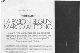 La Pasión según Marco Antonio  [artículo].