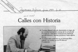 Calles con historia