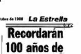 Homenaje a Rubén Darío realizarán en V. Alemana  [artículo].