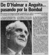 De D'Halmar a Anguita -- pasando por la Bombal