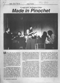 Made in Pinochet  [artículo] Juan Andrés Piña.