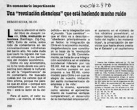 Una "revolución silenciosa" que está haciendo mucho ruido  [artículo] Sergio Silva.