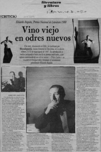 Vino viejo en odres nuevos