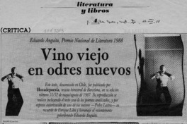 Vino viejo en odres nuevos