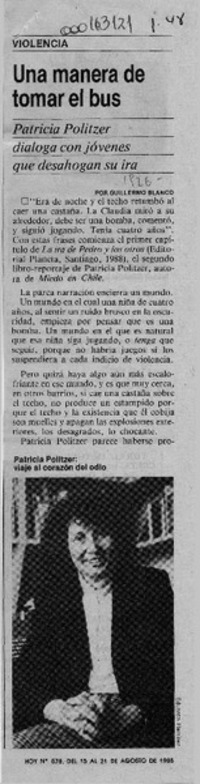 Una manera de tomar el bus