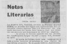 Notas literarias