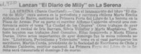 Lanzan "El diario de Milly" en La Serena