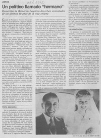 Un político llamado "hermano"