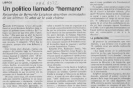 Un político llamado "hermano"