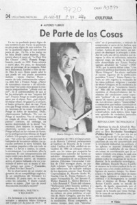 De parte de las cosas  [artículo] Filebo.