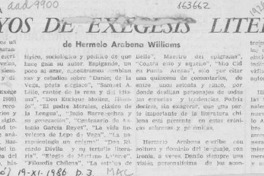 "Ensayos de exégesis literaria"