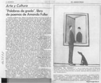 "Palabras de greda"  [artículo] Miguel Angel Díaz.