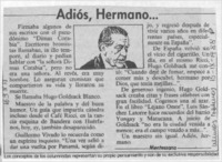Adiós, hermano --  [artículo] Mentessana.