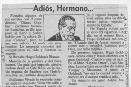 Adiós, hermano --  [artículo] Mentessana.