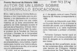 Autor de un libro sobre desarrollo educacional  [artículo].