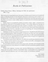 Carlos Araya Araya, "Música"