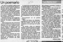 Un poemario  [artículo] Cronos.