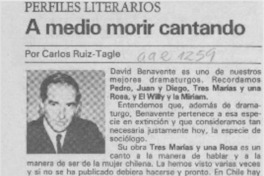 A medio morir cantando