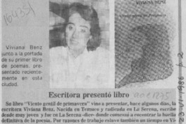 Escritora presentó libro