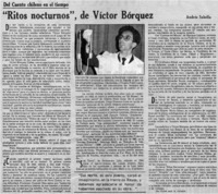 "Ritos nocturnos", de Víctor Bórquez