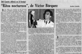 "Ritos nocturnos", de Víctor Bórquez