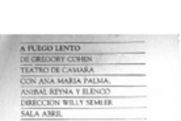 A fuego lento  [artículo] E. G.