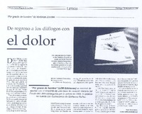 De regreso a los diálogos con el dolor
