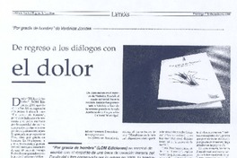 De regreso a los diálogos con el dolor