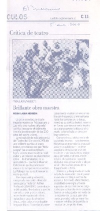 Brillante obra maestra