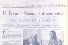 El Premio Nacional desempolva un sainete clásico