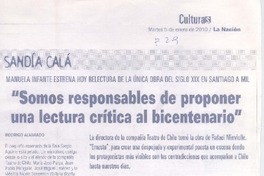 "Somos responsables de proponer una lectura crítica al bicentenario"