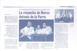 La revancha de Marco Antonio de la Parra