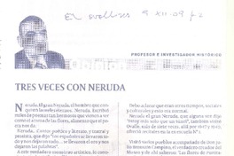 tres veces con Neruda