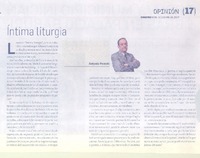 Íntima liturgia