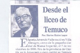 Desde el liceo de Temuco